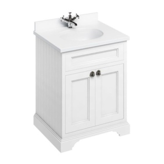 Burlington Vanity Unit with Minerva Worktop, 65cm with Doors & Basin